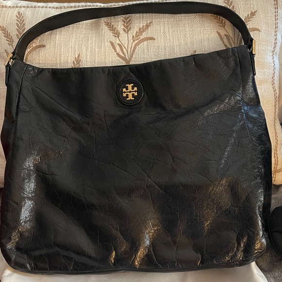 Tory Burch smooth Black Leather Timeless with dust bag - Picture 1 of 8